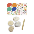 4 Galets A Decorer - Petits Animaux Janod