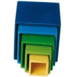 Cube empilable coloré en bois - Grimm's