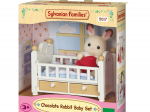 Le bébé Lapin Chocolat et le lit Sylvanian