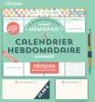 Mémopad calendrier hebdomadaire bloc aimanté Mémoniak Family Zen 2026 - 12 mois