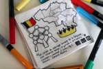 Cahier de coloriage lavable La Belgique Cléo