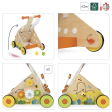 Chariot de marche Lapin multi-activités en bois – dès 12 mois Janod