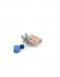 Attache-tétine bois et silicone hamster Puce & Pilou Moulin Roty