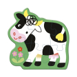 5 puzzles évolutifs Ferme en carton – de 2 à 10 pièces Janod