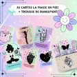 32 Cartes affirmations positives La Magie en moi + Trousse de rangement en coton 20X12cm Les moonettes