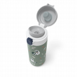 Bouteille réutilisable POP Isotherme 360ML vert Raccoon Monbento
