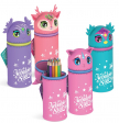 Trousse verticale en silicone Vieux Rose Nébulous Stars style Legami