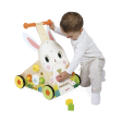 Chariot de marche Lapin multi-activités en bois – dès 12 mois Janod