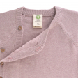 Gilet tricoté coton bio et soie Garden Explorer Rose Clair Lassig