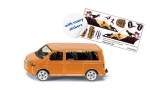 Volkswagen T5 Multivan orange avec stickers dinosaures – Siku