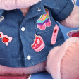 Peluche Hippopotame PINK MALLOW 38 cm Histoire d'ours
