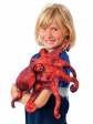 Marionnette Folkmanis hand puppet red octopus Folkmanis