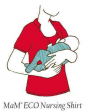 T-shirt d'allaitement rouge manches courtes - Mam