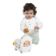 Mouton multi-activités en bois – jouet d’éveil dès 12 mois Janod