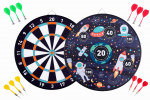 Jeu de fléchettes pour Enfants Cible Double Face Espace 35 cm