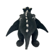 Peluche NEMU Dragon Noir Taille L 60 cm (peluche ultra douce apaisante) grand format – Yoru