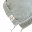 Bonnet tricoté coton bio et soie Garden Explorer Aqua gris Lassig