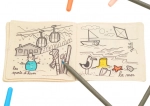 Cahier de coloriage lavable Les vacances Cléo