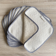 Essuie-tout / lingettes lavables 10pc - coton bio double face gaufré/éponge
