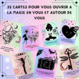 32 Cartes affirmations positives La Magie en moi + Trousse de rangement en coton 20X12cm Les moonettes