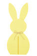 J-Line lapin décoratif en feutre jaune 11,5cm – décoration intérieure