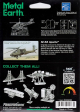 Metal Earth - AH-64 Apache Puzzle 3D métalique