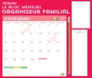 Le Bloc mensuel organiseur familial Mémoniak Editions 365