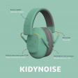 Casque anti-bruit vert Kidynoise Kidywolf