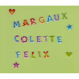Stickers - Lettres majuscules multicolores - Majolo