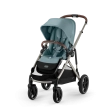 Poussette Cybex Gazelle S – Châssis Taupe, Assise Stormy Blue
