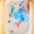 Glo Pal cube Cookie Monster Sesame street bleu pour le bain Jouet Sensoriel