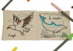 Cahier de coloriage lavable Animaux Cléo