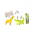 Rubans à tisser, Animaux sauvages Avenue Mandarine