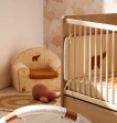 Fauteuil club enfant en gaze de coton et sherpa - ORSINO Sauthon
