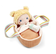 Poupée en tissu Méla 21 cm avec couffin, couverture et biberon - dès 12 mois - Lilliputiens