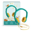 Casque audio vert pour enfants de 3 ans à 8 ans - Compatible avec Ma Fabrique à Histoires et FLAM