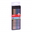 Lot de 6 Crayons jumbo métallisés Apli