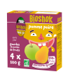 BIOSHOK Gourde compote de pommes Poire BIO 4x100GR