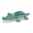 Crocodile peluche allongé vert - 60 cm  Histoire d'ours