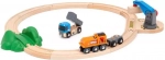 Circuit de train en bois - BRIO World Circuit de démarrage Transport de Fret - Pack A