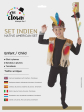 Ptit Clown déguisement indien enfant taille unique costume enfant