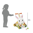 Chariot de marche Lapin multi-activités en bois – dès 12 mois Janod
