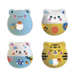 4 Figurines Platre A Decorer - Animaux Janod