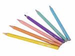 Lot de 6 Crayons jumbo aux couleurs pastel Apli