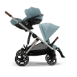 Poussette Cybex Gazelle S – Châssis Taupe, Assise Stormy Blue