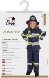 Ptit Clown déguisement pompier enfant 7-9 ans costume enfant