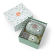 PACK complet Gram vert Raccoon – Coffret cadeau goûter nomade des enfants Monbento