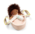 Poupée en tissu Misha 21 cm avec couffin, couverture et biberon - dès 12 mois - Lilliputiens