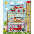 Puzzle ma petite caserne de pompiers 24 pieces Haba