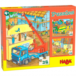 Puzzles Le chantier Haba